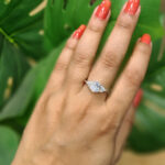 Pretty Oval CZ Silver Ring For Her