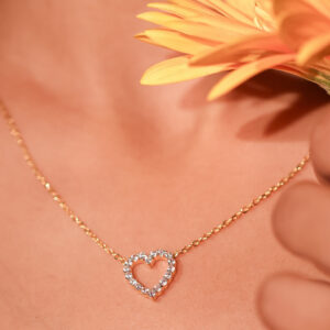 Classic Silver Heart Necklace for Daily wear