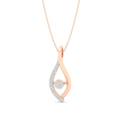 Shining Diamond  Pendant In Rose Gold