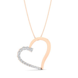 Radiant Love Rose Gold Diamond Pendant