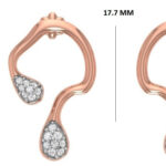 Soft Shine Gold Diamond Studs Earrings